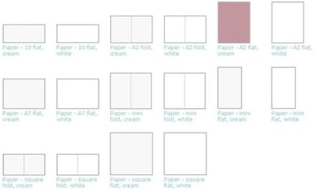 Lifestyle Crafts Letterpress Paper, Mini Flat White, 50 Sheets