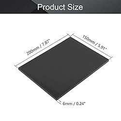Othmro Black POM Plastic Sheet
