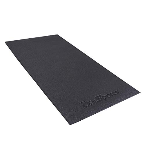 ZENY Treadmill Mat Gym Workout Floor Mat High Density Fitness Equipment Mats,Exercise Bike Mat,Jump Rope Mat,Hardwood Floor and Carpet Protection,Flooring Mats,5'x2.5'