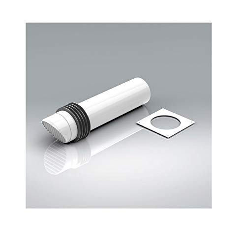 Invero Universal Round Internal Fit High-Rise Ventilator Kit Complete with Wall Plate - Diameter 100mm (4-inch) - White