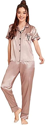 Satin Sleepwear Silky Pajamas Shorts 
