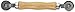 Prime-Line P 7505 Screen Rolling Tool - A Must Have Tool for Installing Window and Door Screens - Wood Handle and Steel Wheels - Durable and Easy to Use primary
