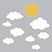 DECOWALL DWG-707WY Sun and Clouds Graphic Kids Wall Stickers Wall Decals Window Stickers Peel and Stick Wall Stickers for Kids Nursery Bedroom Living Room (White_707WY)