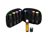 Essential Oil Pocket Roller Ball Keychain Kit (doTERRA compare) - (8) 4ml Roll-on Bottles filled w/ Blends for Immunity, Respiratory, Sore Muscles, Digestion, Sleep, Headaches, Anxiety & Depression