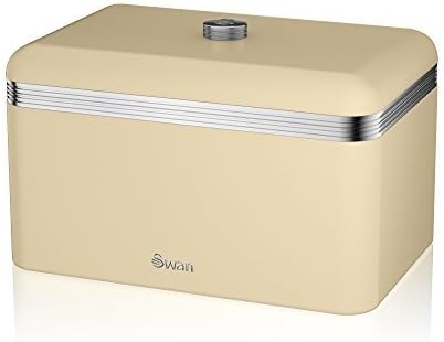Swan Products Retro Bread Bin, Cream by Swan Products