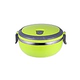 Green 1 Layer round #2 Thermal Insulated Bento Boxe