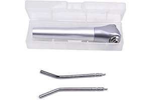 DDM International 3 Way Dental Air Water Syringe, Highly Polished and Solidly Constructed, Autoclaveable. Single Syringe with 2 Tips