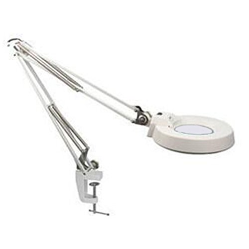 zinnor 10X Desk Table Clamp Mount Magnifier Lamp 22W LED Light