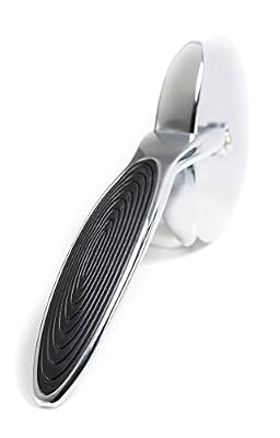 KitTech - Professional Pizza Cutter Wheel | Curved Non-Slip Grip, Sturdy Metal + Non-Toxic Plastic Design for Precision Cutting of Pizzas, Cookies, Pies, Dough, and More!