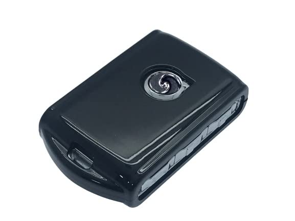 Nordecco High-Grade Metallic ABS Plastic 2 Piece Protective Case Compatible With VOLVO 4 Button Smart Keyless Fob Remote XC90 Fits Models 2018-20 XC40 XC60 XC90 V60 V90 S90 Hybrid (Black)
