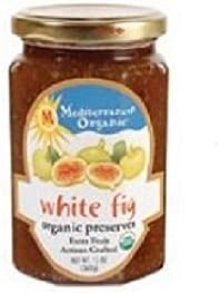 Mediterranean Organics, White Fig Preserves, 13-Ounce Jar (Pack of 12)