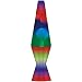 Lava the Original 14.5-Inch Colormax Lamp with Rainbow Decal Base