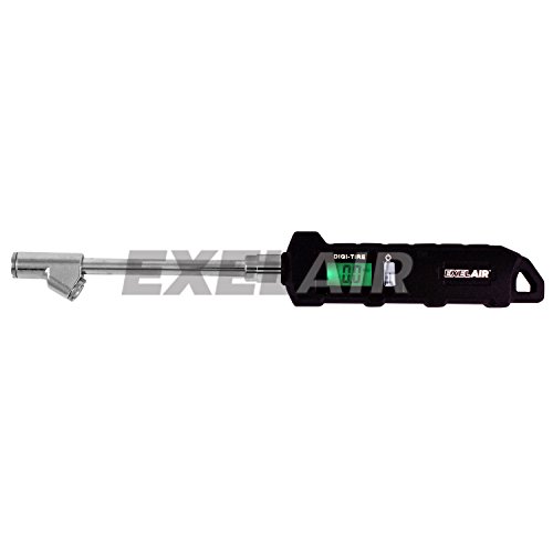 EXELAIR by Milton Digital Dual Head Tire Gauge with Extended Swivel Air Chuck