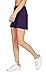 Cityoung Women's Casual Pleated Tennis Golf Skirt with Underneath Shorts Running Skorts d_pl m