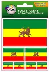 Ethiopia Lion of Judah Country Flag Set of 7 Different Size Collection Decal Stickers ... New in Package