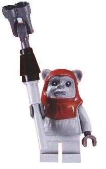 Lego Ewok Chief Chirpa with Tribal Staff (Loose) Star Wars Figure