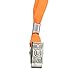Lanyards Bulk Lanyards for Id Badges (50 Pack/Each 17.5-Inch) Lanyard Clip Durably Woven Badge Lanyard with Clip Swivel Hooks (50 Pack, Cotton Orange)