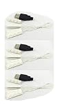 3 Pack - LED Four in One Down Lights 1x4 USB Powered Brick (White LED) Compatible with Major Brands