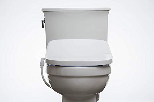 ALPHA BIDET GXR Wave Bidet Toilet Seat in Elongated White | Strong Spray | Remote Control | Stainless Steel Nozzle | Low Profile | LED Nightlight | Warm Air Dryer | Oscillation and Pulse (Elongated)