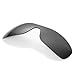 Walleva Black Polarized Replacement Lenses for Oakley Antix Sunglasses