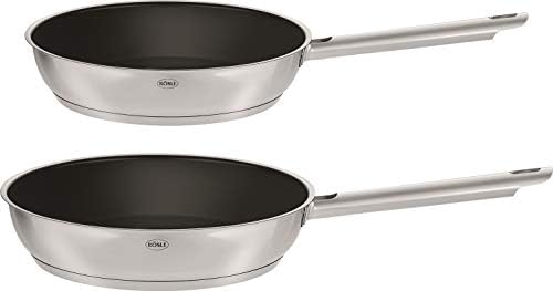 ELEGANCE batteria di pentole da 10 pezzi, 6 pentole da cucina, 1 inserto per la cottura a vapore, 2 padelle nel set, acciaio inox 18/10, adatta alla lavastoviglie e ai piani cottura a induzione