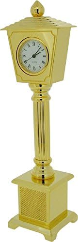 Gold Lamp Post Miniature Clock by Gift Time Products