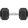 HANDBODE Hex Dumbbell Set 45-400 lb, Rubber Encased Exercise & Fitness Dumbbells, Weights Dumbbells Set of 2, Hand Weight for Strength Training