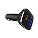 Bluetooth FM Transmitter for Car- 3 Ports Car Charger Kit Wireless in-Car Receiver Stereo Radio Adapter MP3 Player Hands-Free for iPhone X / 8/8 Plus Android Phones TF Card