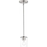 Maxim Lighting 90200CLSN Corona - 1 Light Mini Pendant, Finish Color: Satin Nickel