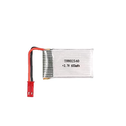 2PCS 3.7V 600mAh JST Plug Li-po Battery for X5C X5SW RC Drone Quadcopter Aircraft UAV Spare Part Accessories Model