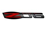 Chevrolet Corvette Z06 Emblem Black Satin, Left/Right Pair, 2005-2013 C6