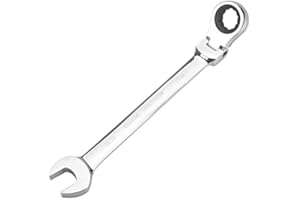 FLZOSPER 15/16‘’ SAE Flex-Head Gear Wrench,Box End Head 72-Tooth Ratcheting Combination Wrench Spanner