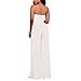 Women's Tube Top Strapless Split Wide Leg Jumpsuits Rompers (l, White-x)