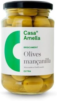 Casa Amella Spanish Manzanilla Olives - 6 x 220g (Pack of 6)
