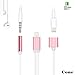iphone 7 / 7 plus / 8 / X adapter, (Support iOS 10.3, iOS 11)Cone 2 in 1 Lightning Adapter and Charger, Lightning to 3.5mm Aux Headphone Jack Audio Adapter for iphone X, 8, 8 plus, 7, 7 plus(Rose)