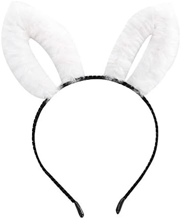 Pageantry Women's Cute Lovely Hairband Soft Plush Cat Ears Headband Cartoon Lightweight Hair Accessories for Xmas Masquerade Party Cosplay Costume Accessory