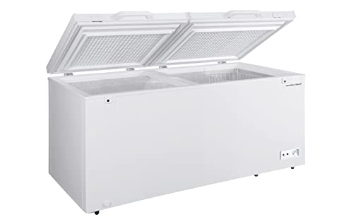 Hamilton Beach 17 Cu Ft Chest Deep Freezer White GARAGE READY Food For Large Family Storage 