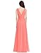 Ever-Pretty Womens Long Chiffon Maxi Party Dress 14 US Coral