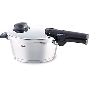 Fissler Vitavit comfort / inductie snelkookpan (2,5 l, Ø 18 cm) roestvrij stalen stoompan, 2 gaarstanden, stapelbaar…