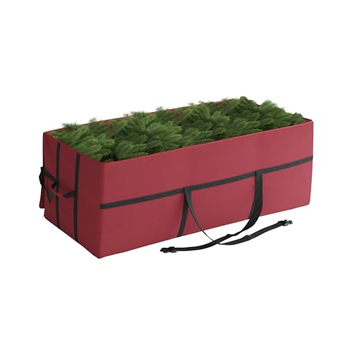 Christmas Tree Storage Bag - Canvas Container with Zipper and Binding Straps fo…