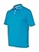 Hanes mens X-Temp Performance Polo Shirt,Neon Blue Heather,Large