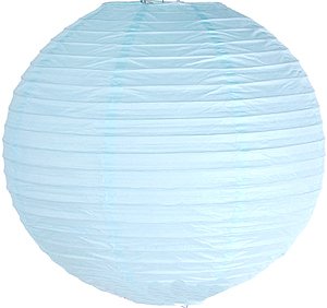 Party Decoration Tissue Paper Pompoms Honeycombs Lanterns Fans Wedding Birthday party decoration (12"(30CM), Baby Blue Lantern)