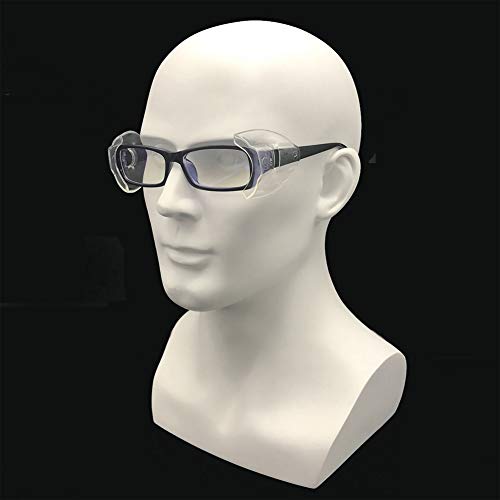 11 Pairs Safety Eye Glasses Side Shields,Slip On Clear Side Shields for