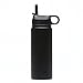 MORLA Straw Lid for Hydro Flask Wide Mouth Water Bottle. (Black)