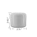 (12 pack) 4 oz. White Plastic Double Walled Jar with White Dome Cap (70/400)