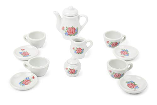 small foot Porzellan-Kaffeeservice im Koffer, 12 TLG. Set, perfekt geeignet für kleine Puppen, ab 3 Jahren, 11274 – Bild 4