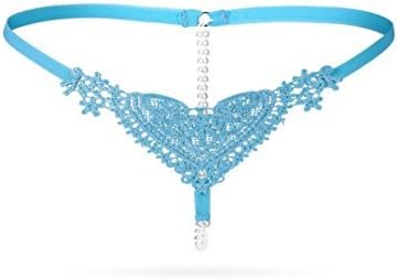 STREETKART Elegant Lace Pearl Panty Hipster Thong Underwear Underpant