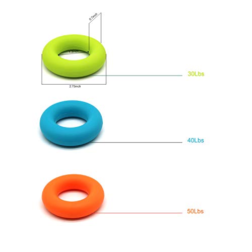 ADMA Hand Squeezer Exerciser,Hand Grip Strengthener Workout,Grip Strength Trainer,Finger Stretcher Resistance Bands,3 Levels Hand Gripper Great for Hand Strengthener & Hand Rehabilitation (6)