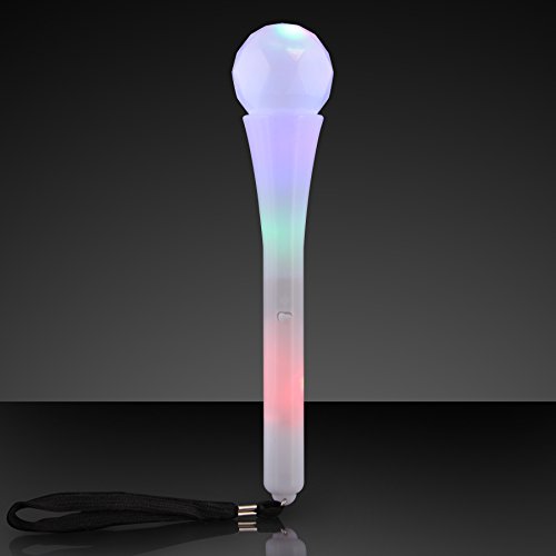 Sound Activated Light Up Toy Microphone With Multicolor LEDs (Set of 12)
