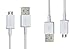 Samsung Micro USB Charging Data Cable for Samsung Mobiles, 2 Pack - Non-Retail Packaging - White